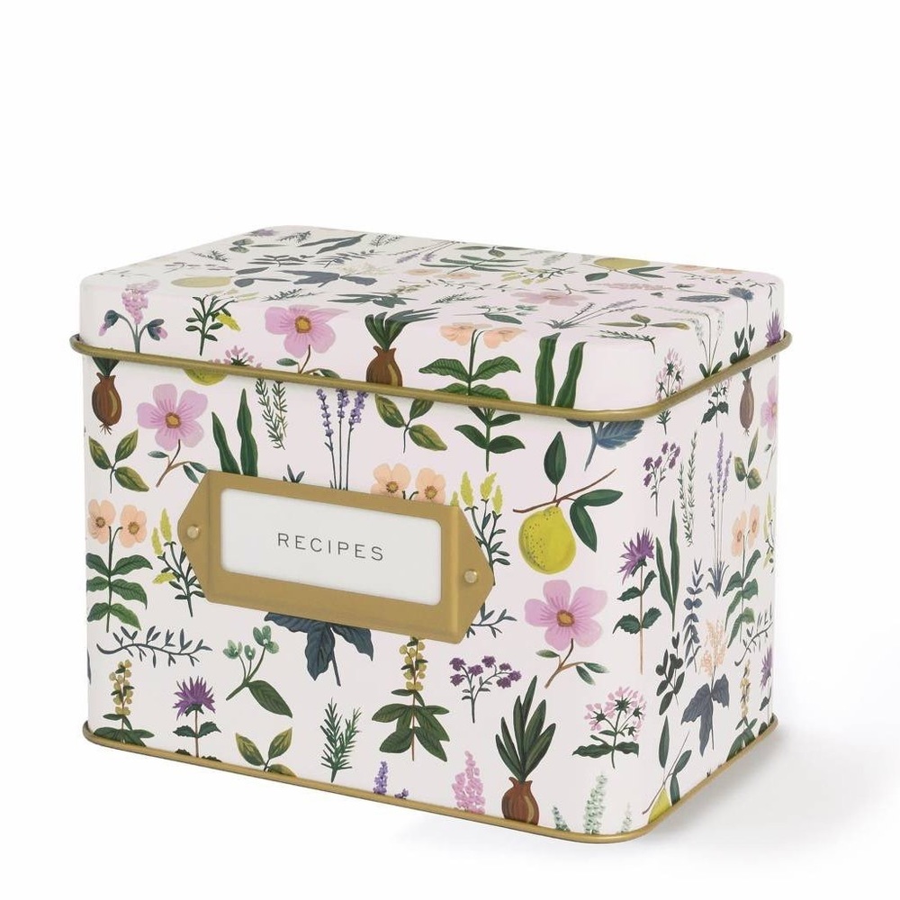 Rifle Paper Co. Tin Recipe Box